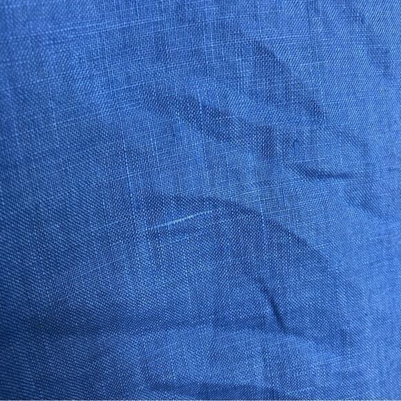 Soft Surroundings blue linen button down top size Petite Medium - Picture 9 of 12